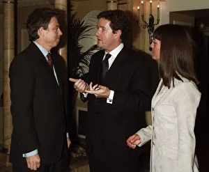 Tony Blair and Piers Morgan May 1999 at the Dorchester Hotel in London for