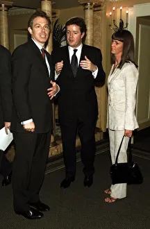 Tony Blair with Piers Morgan May 1999 at the Dorchester Hotel in London for
