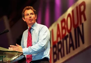 Tony Blair Prime Minister during a Question and Answer session at the Labour Party