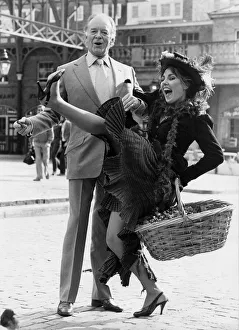Tony Britton and Caroline Villiers at My Fair Lady photocall in Covent Garden