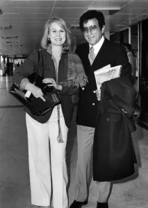 Tony Flies Out. International singing star Tony Bennett is pictured leaving London