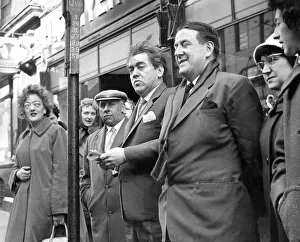 Tony Hancock caught off guard by one of our press photographers in Newgate Street