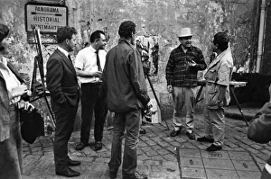 Tony Hancock filming The Rebel'in Paris. 11th September 1960