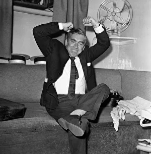 Tony Hancock poses for the camera in portraits taken at the London Palladium