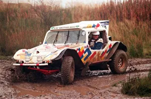 Off Road Prints: TONY MASON AT KNOCKHILL RACING CIRCUIT November 1998 Driving car in mud