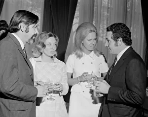 Tony Nash & wife Joan Nash with Paddy Hopkirk & wife Jenny Hopkirk pictured together