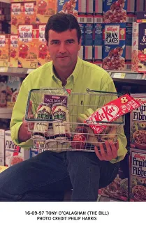 Tony O Calaghan actor who plays Mathew Boydon in the Bill out shopping