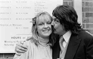 Topper'of the Pops wedding. Annie Nightingale marries Tony Baker at Brighton
