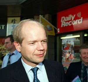 Tory Leader William Hague September 1997 On Visit To Linlithgow