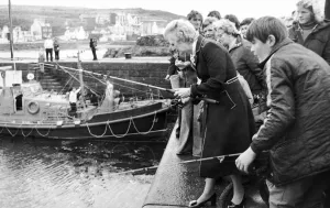 Tory Opposition Leader Margaret Thatcher MP on 100 mile tour of Dumfries and Galloway
