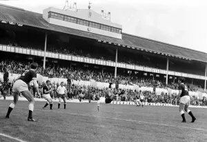Tottenham Hotspur in action during a trial match at White Hart Lane Jimmy Greaves