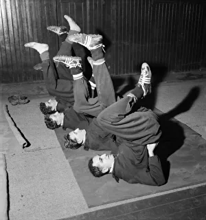 Tottenham Hotspur team training in preparation for their FA Cup semi final match against