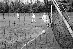 Tottenham Hotspur team training in preparation for their upcoming FA Cup final match