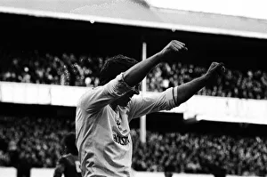 Tottenham Hotspur v Ipswich Town league match at White Hart Lane January 1984