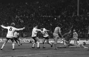 Tottenham Hotspur v Manchester City in the FA Cup Final Replay at Wembley May1981