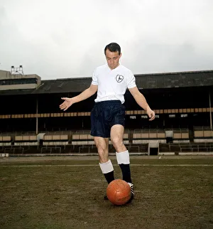 Tottenham striker Jimmy Greaves training at White Hart Lane. Circa 1963