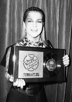 Toyah Wilcox best female singer of 1981 pictured February 1982 body painting face