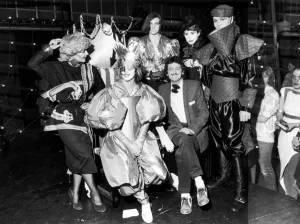 Television Studios Prints: Toyah Wilcox and Chris Phipps (wearing twirling bow tie), Presenters of TV Programme Look