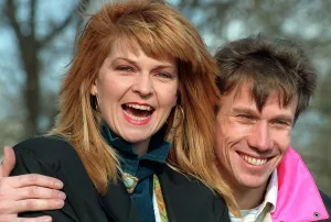 Toyah Wilcox singer actress Peter Duncan Feb 90 TV presenter attending a