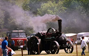 Vintage Prints: A traction engine at the Vintage Car and Steam Engine Show at Corbridge on 12th June 1994