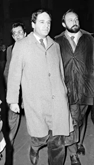 00429 Prints: Trade and Industry Secretary Leon Brittan arrives at Kings Cross Station