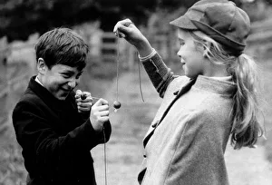 Games Prints: Traditional Games Conkers Lisa Allpress takes on Nicholas Dutt in a game of