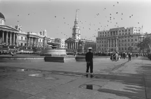 00364 Prints: Trafalgar Square London October 1967 Battle of Trafalgar Commemoration