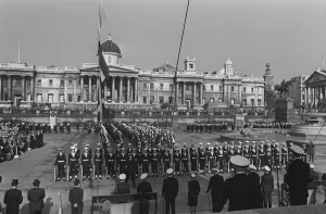 00364 Prints: Trafalgar Square London October 1967 Battle of Trafalgar Commemoration