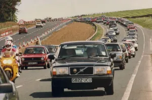 Boredom Prints: Traffic hold up travelling North on the A69 near Corbridge in Northumberland