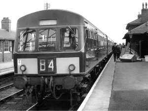 The last train waits at Washington Station for the signal to pull out on 13th June 1963