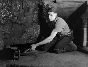 Trainee miner seen here at work. Part of the Daily Herald Youth in Industry Feature 6th