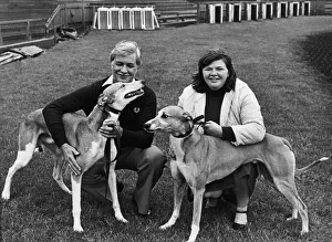 Track Prints: Trainers Ken Nelson and Pam Goldsbrough with two of their charges at Cleveland Park