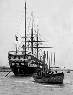 The Training ship Mercury former Royal Navy ship of the line. Lt C. B