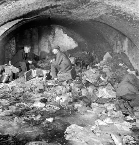 Tramps: Two homeless gentlemen who live in the cellar of a bombed out building close to