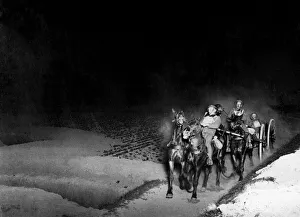 Logistics Prints: Transport bringing up ammunition to a machine gun school just behind the frontline