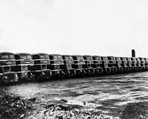 Transport Buses July 1957 Buses at the Kilmarnock Bus Station of the Western AMT
