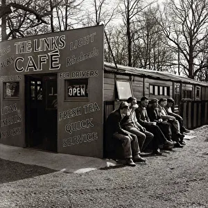 Transport cafe on the Kingston Bypass 1954 Life in the Mirror - Bela Zola