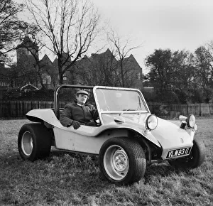 Transport. Motor cars. The new GP Bugle Buggy, an open roadster with a tough fibreglass
