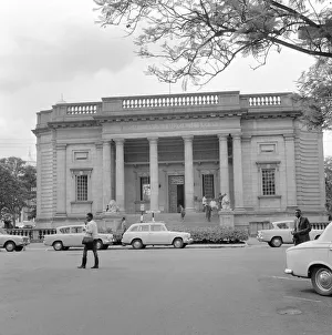 Travel Kenya Nairobi People Men July 1968 Buildings MacMillan Memorial Library in