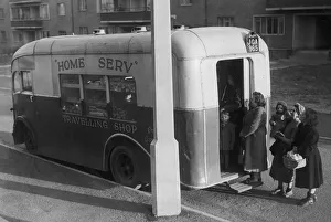 One of the travelling shops which serves Glasgows new housing schemes