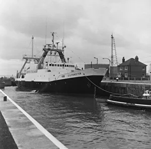 Trawler Prints: The trawler Cs Forester returning to St Andrews Dock after a day of sea trials in