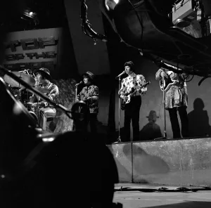 The Tremeloes performing Silence Is Golden at rehearsals for Top of the Pops at the BBC