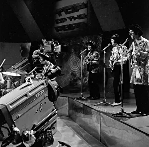 The Tremeloes performing Silence Is Golden at rehearsals for Top of the Pops at the BBC