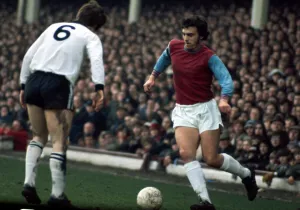 Trevor Brooking of West Ham United in action during the FA Cup Fourth Round Replay match