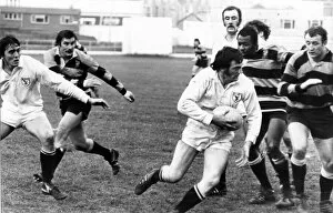 Images Dated 5th December 1976: Trevor Evans, Swansea and Wales rugby international, in action for his club side