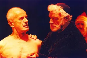 00054 Prints: The trial scene of the Merchant of Venice being rehearsed at the Theatre Royal, Newcastle