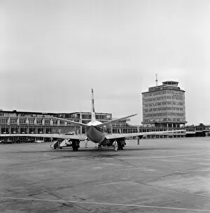 01403 Collection: A Trident aircraft at Manchester Airport. 12th June 1967