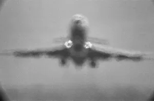 Heat Prints: Four of Four - A Trident jet at Heathrow Airport takes off in the high heat of 25th