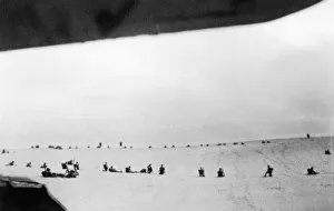 Middle East Prints: Troops from the 53rd Welsh Division seen here in action in Palestine just prior to