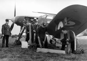 Ammunition Prints: US troops in England during the Second World War RAF 601 Squadron fighter command